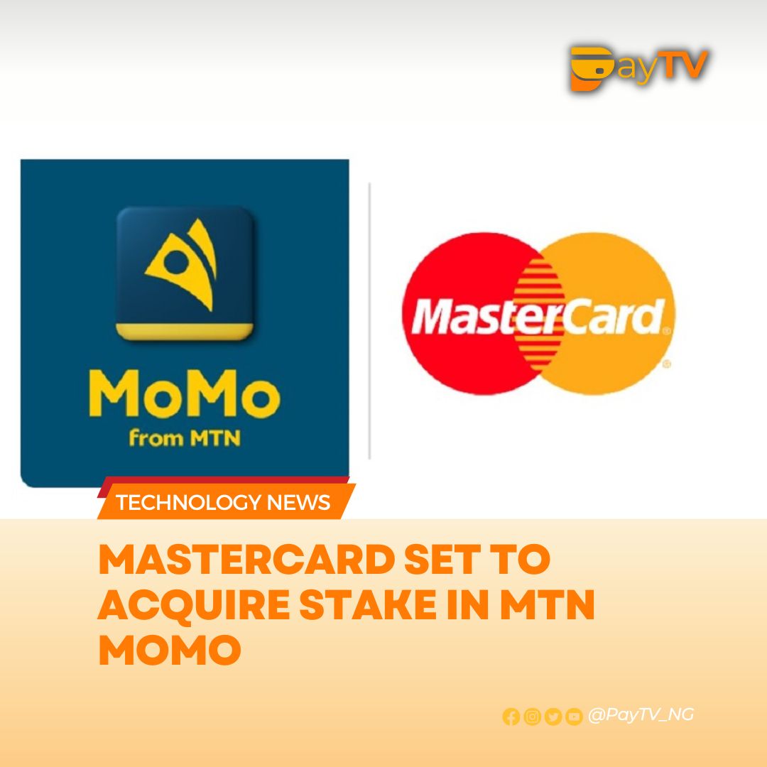 Paytv_ng's tweet photo. Mastercard Inc., a frontrunner in payment solutions, has agreed to acquire a minority stake in MTN MoMo, the fintech unit of MTN Group, for $5.2 billion. 

#paytv #newsupdate #MTN #fintech #tech #MTNMOMO #MoMoPSB #Matercard #breakingnews #BBNaijaAllStar https://t.co/aruI8MjYce