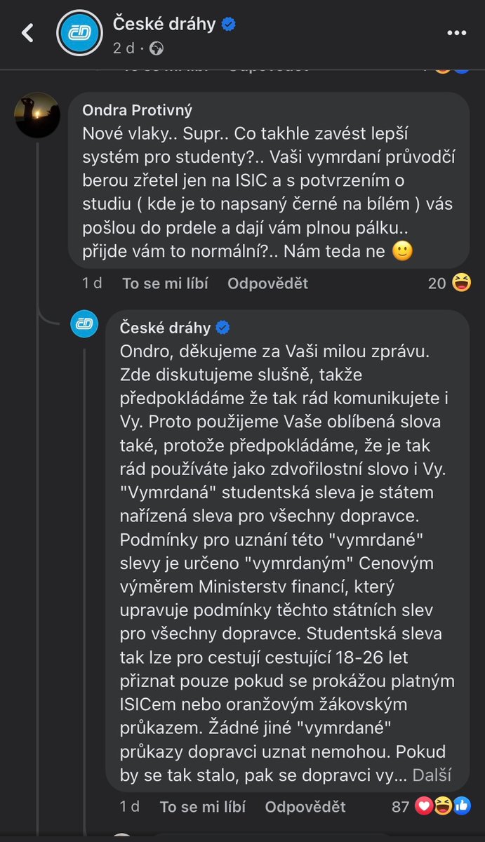 S <a href="/ceskedrahy_/">České dráhy</a> nikdo vy...drbávat nebude. :-)