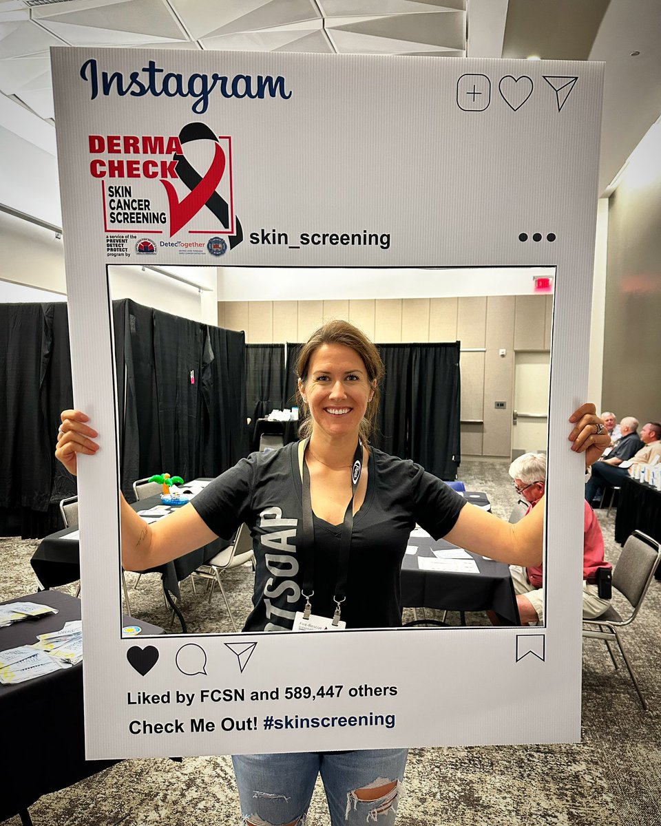 KaylaAmodeo's tweet photo. If you’re at @IAFC #FRI2023 get screened for skin cancer! Firefighters are a high risk. Go to room 2205! 
If you’re not at FRI, go see a dermatologist and have peace of mind.
To help prevent cancer, add @SootsoapCo to your personal decon routine! #skinscreening #firefighter https://t.co/V2t2bdUv9p