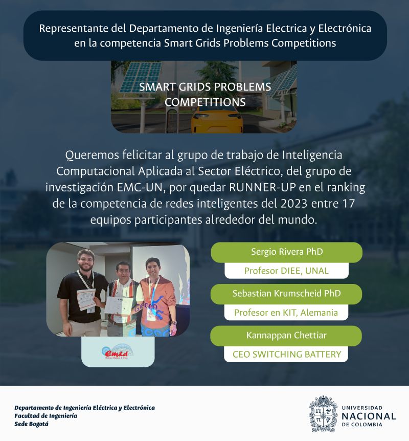 MitHarvardColom's tweet photo. 🥳 ¡Felicidades al grupo de trabajo de Inteligencia Computacional Aplicada al Sector Eléctrico del grupo de investigación EMC-UN y en especial a nuestro vocal Sergio Rivera por este logro! 🎉🏆
#OrgulloMIT
https://t.co/rlQX43HWUn https://t.co/B8BGd7VWor