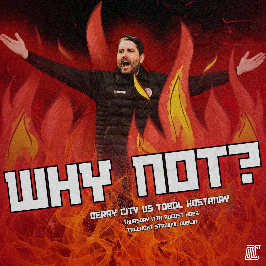 derrycityfc's tweet photo. Why Not Us? 🔴⚪🔥 https://t.co/w6KpfmUvXS