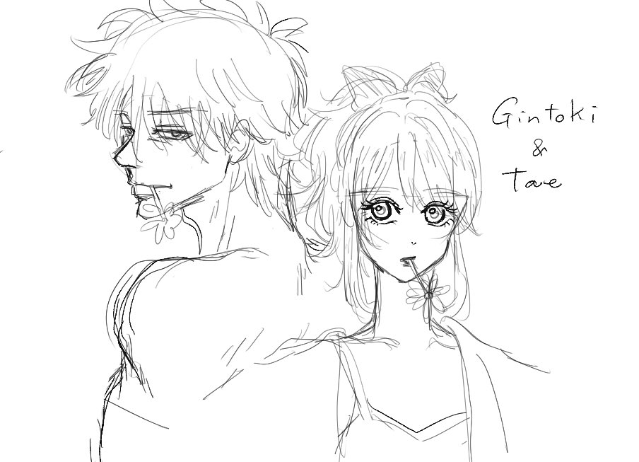 TeDay31's tweet photo. 今メインで描いてる絵が進まないので息抜きで描いた銀妙落書き

銀さんお前…裸なのか…？ https://t.co/CZCwCXV1dA