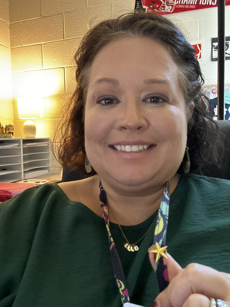 MsMandeeGaddis's tweet photo. I’m so excited! I received my first gold star today from @trg_gator Tracy Blackburn for our awesome work in leadership at UGMS! #aboveandbeyond #wolverinesalright @ugmswolverines @Dricheducator https://t.co/HGbH5wlUyL