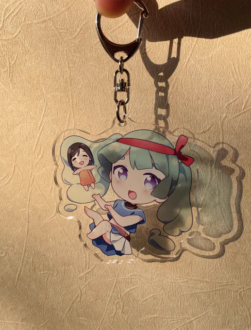 少し前に温泉に行ったときの写真(coralちゃん、アクスタとアクキー持ってきてくれてありがとう〜)#ゆめぐり#異世界サウナへようこそ 