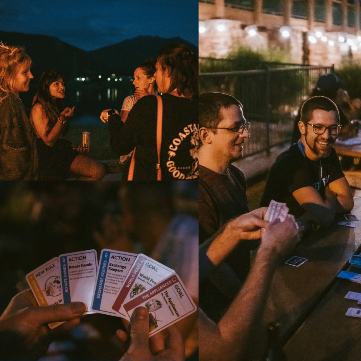 Late night laughs mixed with some friendly competition 😎 Making sure to soak up these summer nights while we still have them 🫶 #complyant