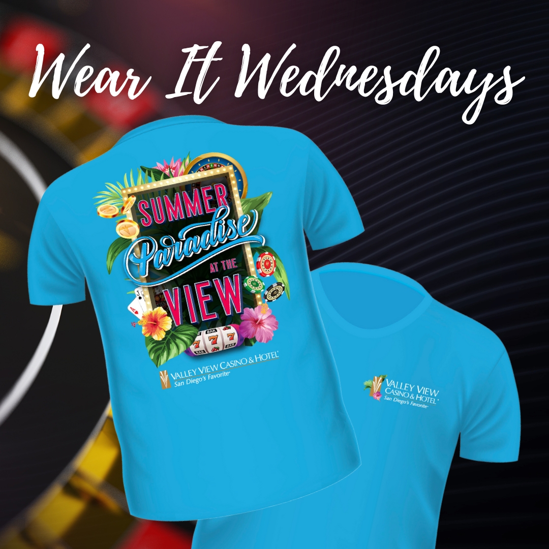 VVCasinoHotel's tweet image. 🎉 Calling all Players Club members! 🎁 Join us for Wear It Wednesdays and pick up your FREE T-shirt, available in assorted sizes and colors, all day and night!  🎽

Come by the Players Club to learn more!

#ValleyView #ValleyViewCasino #VVCHWearItWednesdays