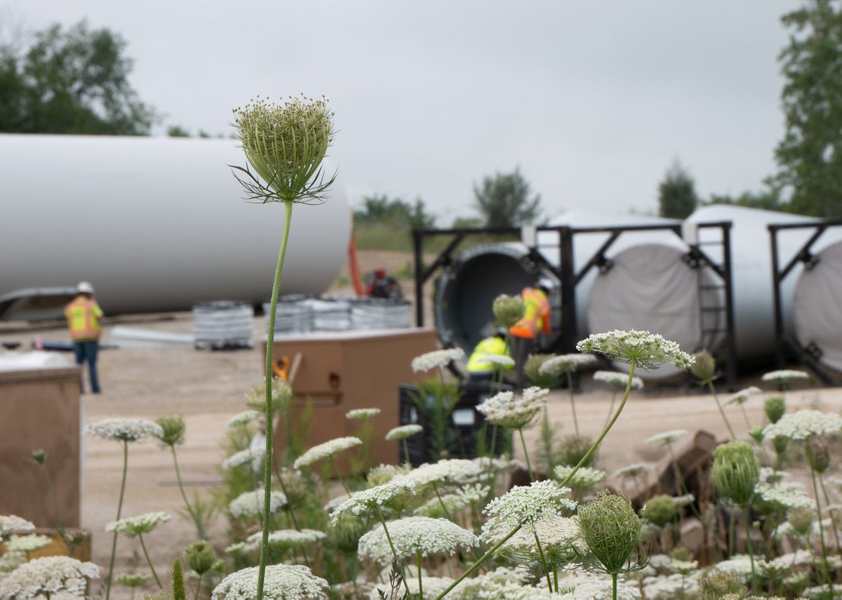 onepowerco's tweet photo. My name is Sophia Li. I’m a field engineer intern here at OE. I’ve been given the unique opportunity to rotate through different departments, like Storytelling. Here I am, in the weeds, taking a photo. I’m grateful for the opportunities to work hands-on with each team! #windview https://t.co/AMdQiz8vPi