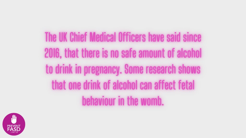 Since 2016, Chief Medical Officers have advised that there is no known safe amount of alcohol to consume during pregnancy. 🤰

For more information about the impacts of alcohol during pregnancy, click here: bit.ly/3uXTaQe

#PreventFASD #FASD #alcohol