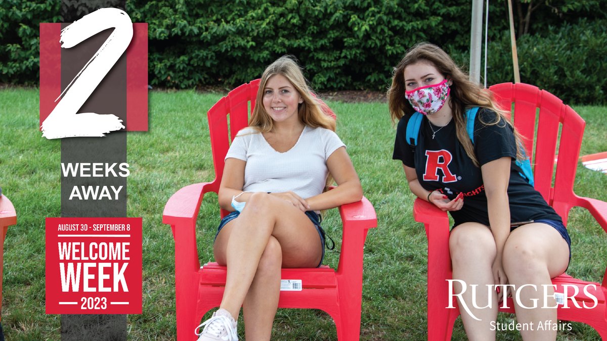Just two weeks until Welcome Week! A full list of events, from Convocation to Involvement Fair and Scarlet Rumble, is available on our website. See the full list of events:  buff.ly/455vmKR