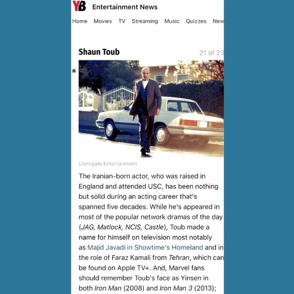 Wow. “Notable actors we mostly recognize by their faces, not names”. After 36 years, in the business, I am recognizable. 😁😁 @appletv @marvel