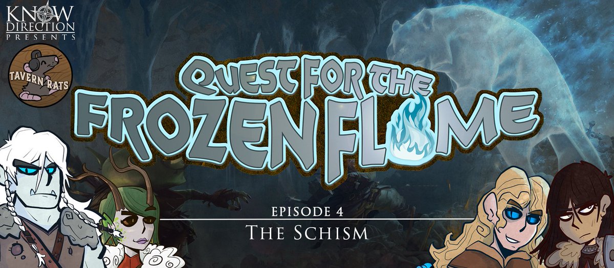 Episoede 4 of Tavern Rats is live! The scouts survive a deadly prank from some mischievous water spirits and hear a story about their following's history the elders rarely share.

Listen now on the Know Direction network: knowdirectionpodcast.com/2023/08/tavern…