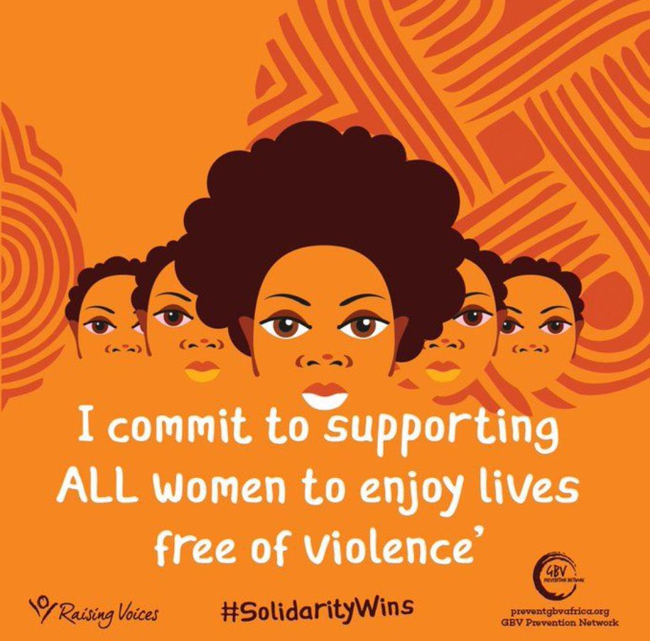 “I commit to supporting all women to enjoy lives free of violence”.

#iCommit #EndGBV #SolidarityWins