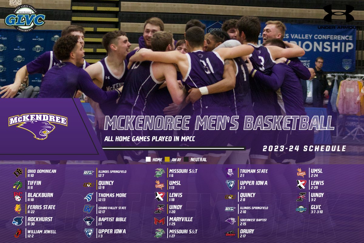 McKBearcats's tweet photo. 📅🏀| Defending GLVC Men's Basketball Champion Releases 2023-24 Schedule

🔗https://t.co/Pp0XfRu1nF

#BearcatsUnleashed #GLVCmbb https://t.co/weNN1cLDKR