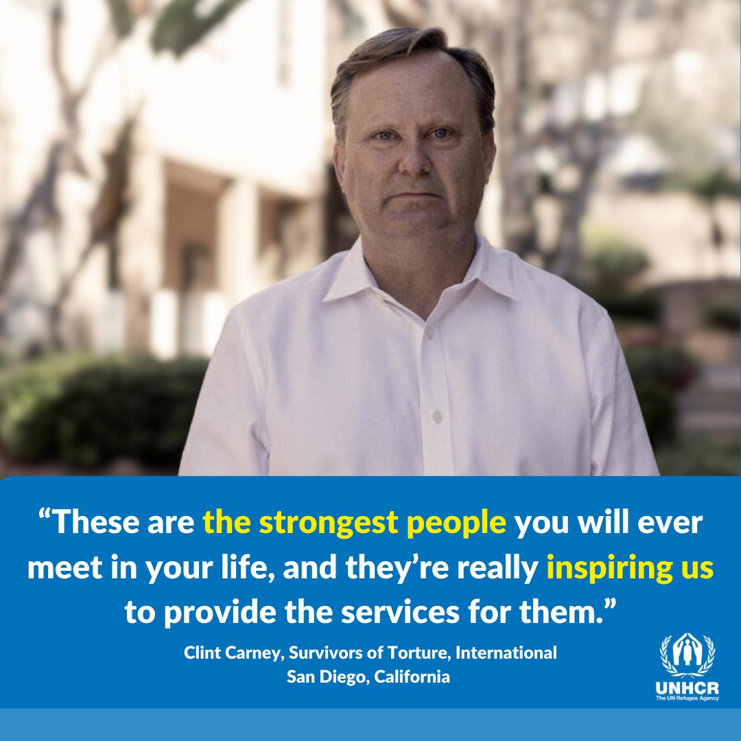 Many refugees have survived unspeakable torture. In San Diego, Clint makes a meaningful impact by advocating for torture survivors in his community. #WorldHumanitarianDay unhcr.org/us/news/storie…