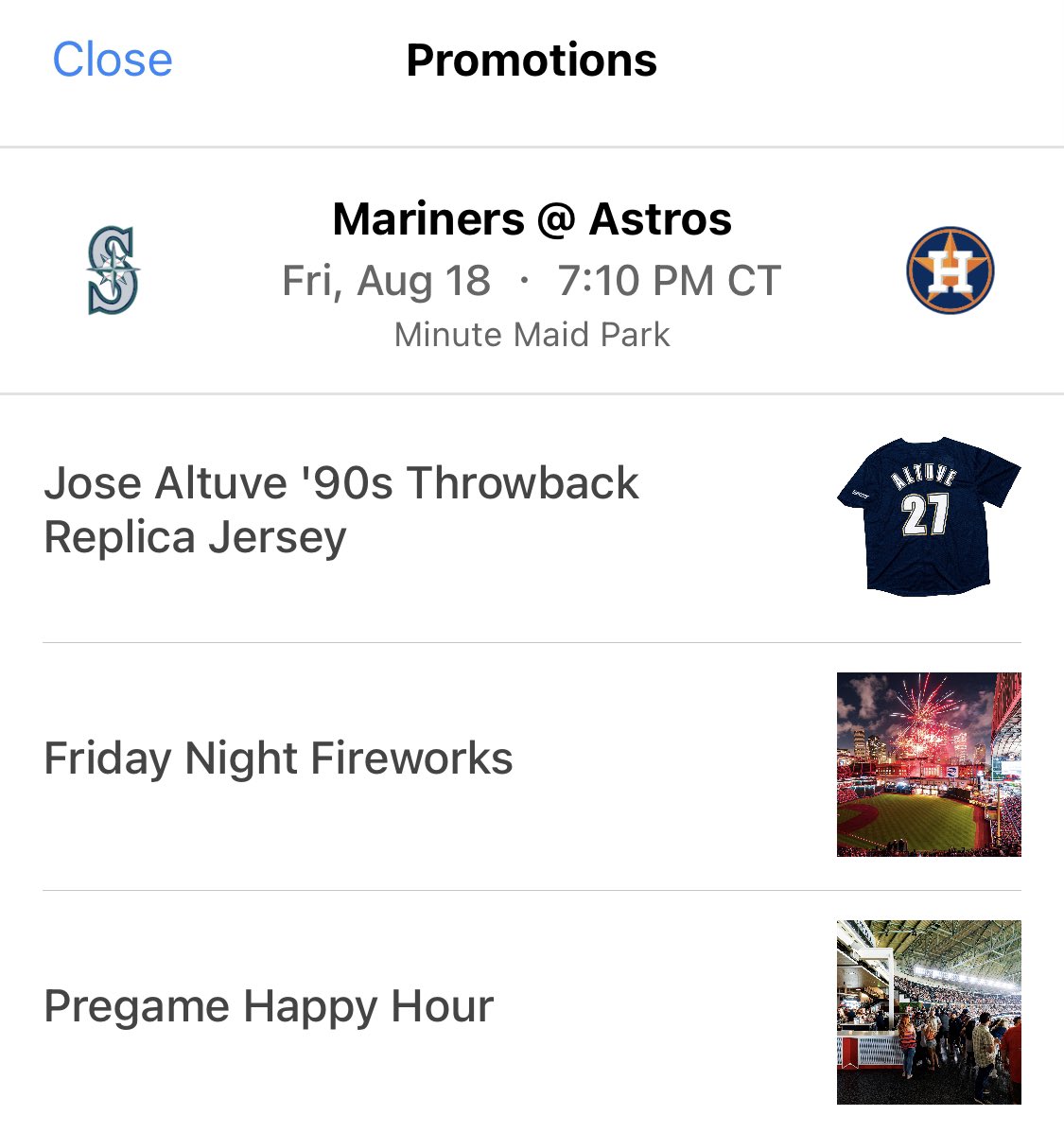 🚀🚀🚀GIVEAWAY TIME🚀🚀🚀 Two 💸FREE💸 tickets Astros v Mariners this Friday Night 🔥 💫 90’s Jose Altuve Jersey 🎇 Fireworks 🎆 🍻Pregame Happy Hour RT & Follow to enter. These are my season tickets, so I might be picky…🤔 #Ready2Reign