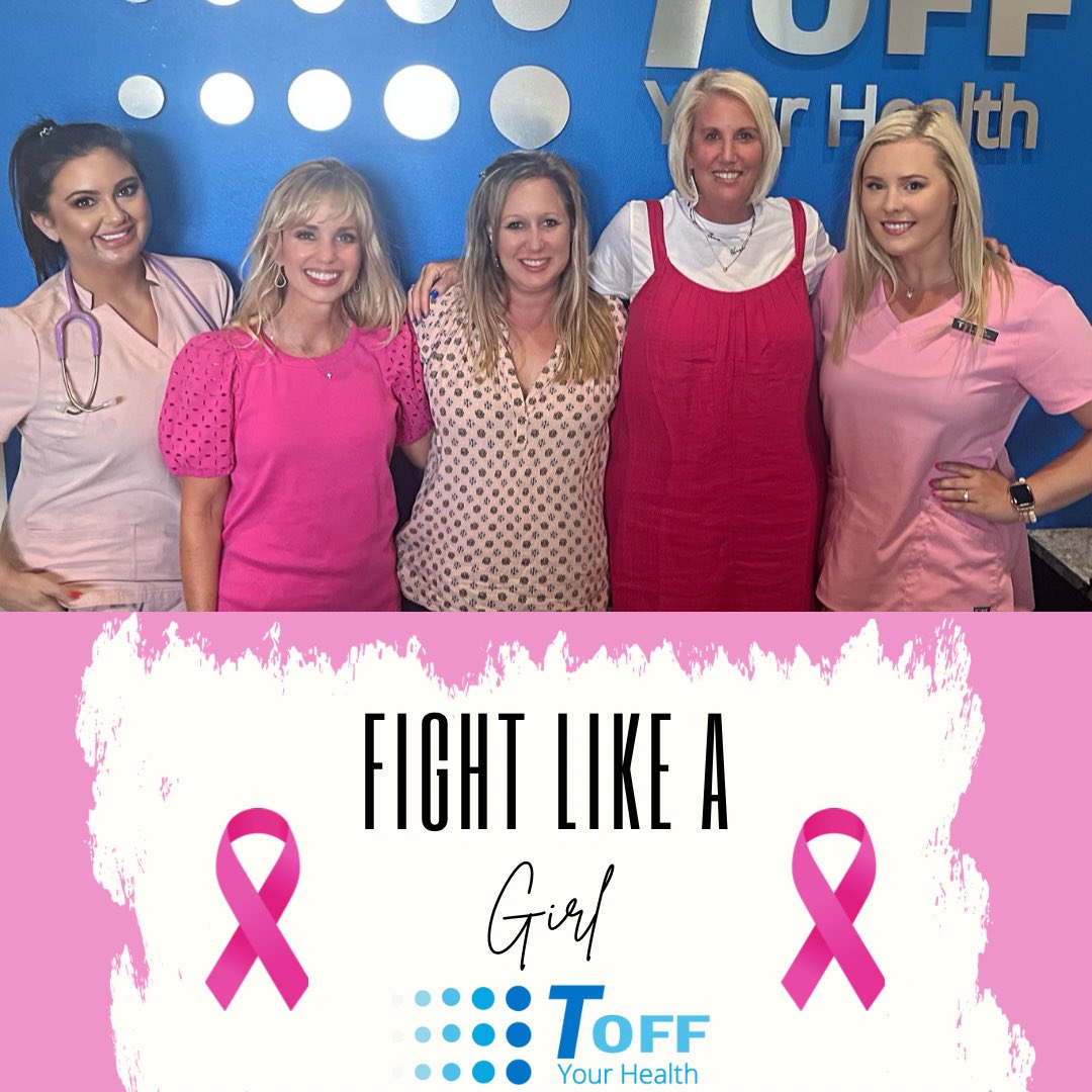 TOff_YourHealth's tweet photo. On Wednesdays we wear pink at T Off! 💕

#TOffYourHealth #TOffMensHealth #BreastCancerAwareness #WomenSupportingWomen #FightBreastCancer #BreastCancerWarrior https://t.co/OMu3I4BH95