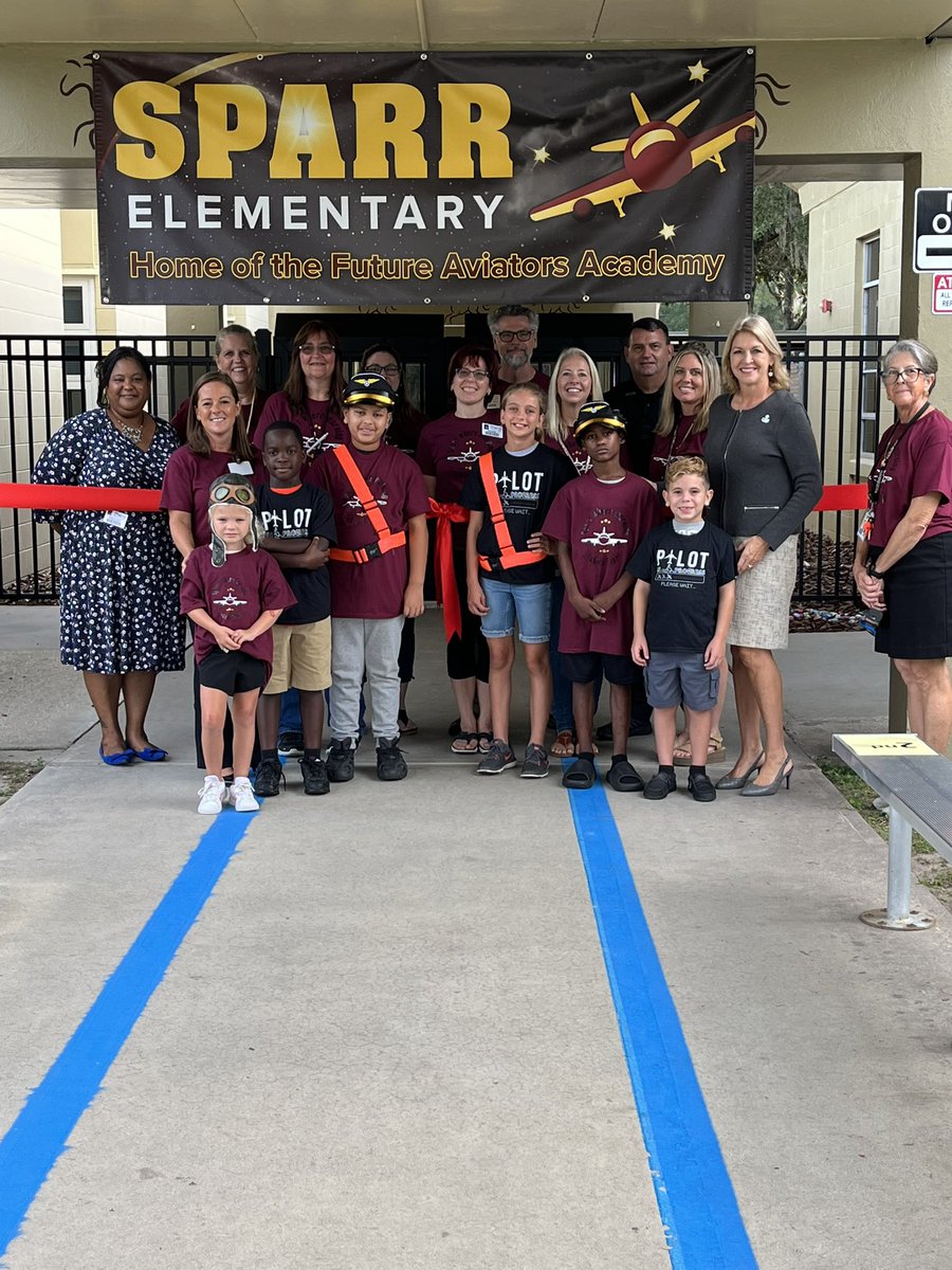 JenJT33's tweet image. It was an exciting morning @Super_Stallions which is home to the new Future Aviators Academy! Today’s kick-off included a ribbon cutting ceremony, a visit from the Sheriff’s Helicopter, and school-wide aviation related hands-on activities. @MCPS_choice