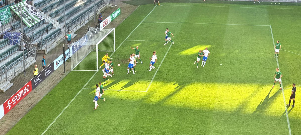 AnFlanders's tweet photo. A phenomenal goal from Budescu to put #FCFarulConstanta 2:0 up. A disappointing end for the 🇳🇬 #FCFloraTallinn 🇳🇬 Euro campaign. Great to see #GheorgheHagi again. 1st saw him when 🇷🇴 beat 🏴 2:1 in Toulouse at the 1998 🇫🇷 World Cup 🏆. Around 20 away fans here. https://t.co/PlY0ePDdoO