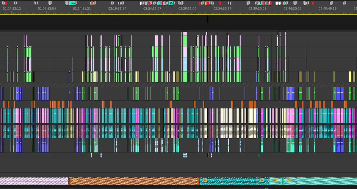 SpankieV's tweet image. Update: I’ve been awake for 60 hours finishing the edit. It’s the equivalent of 2 feature length films, edited in one week, and is STILL rendering 😭

Computer is crying, going to need a few more hours. Fingers crossed otherwise it’ll have to post tmrw. Here’s PART of the edit 🫠