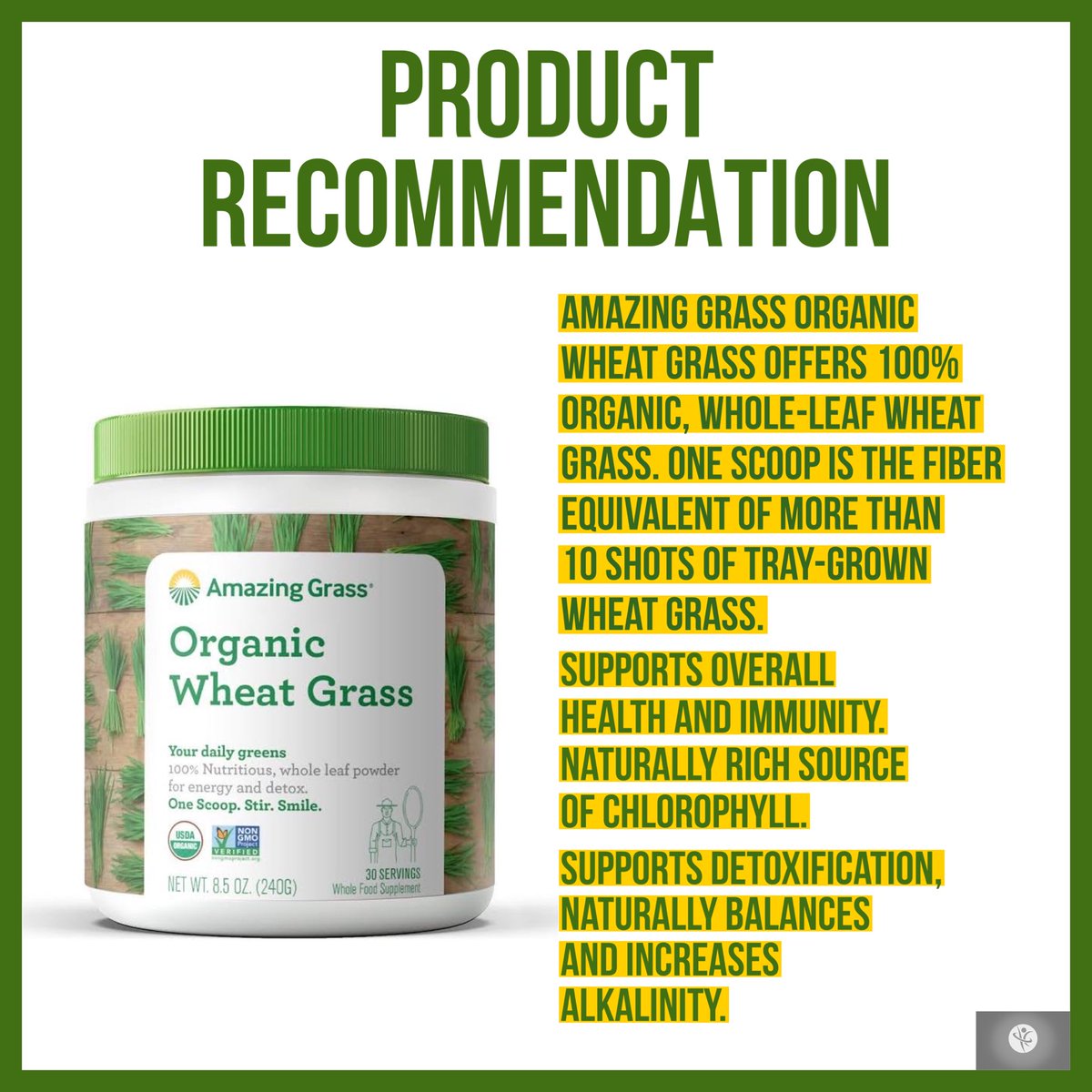Thankful & Blessed Day! Thank you, CM/Project Health & Wellness, LLC #wheatgrass #productrecommendation #nutrition #wheatgrassshot #healthandwellness #wheatgrassjuice #healthyfood #motivation #projecthealthandwellness #projecthealthandwellnessllc