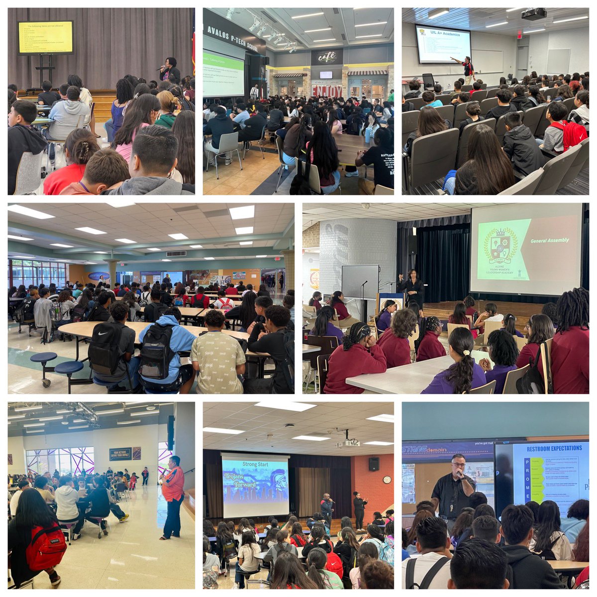 It’s not a mall, a park, or the streets. It’s a SCHOOL. And just like an airplane, library, court of law, or a church… the school is a social environment in which specific norms must be taught. Student Culture Assemblies in full effect on #Team2Legit2Quit 🔥 Well done, leaders!!