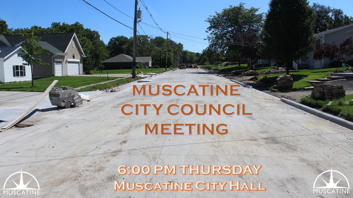 The Muscatine City Council will hold five public hearings, and set dates for two more hearings during their meeting Thursday (August 17) in the Muscatine City Hall Council Chambers. bit.ly/3OXxOO6
#muscatine #citycouncil #publichearings