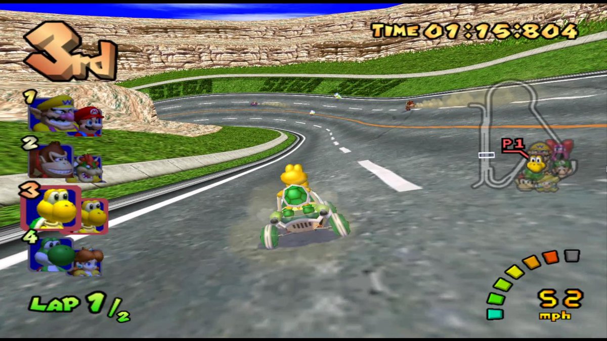 MThunderwing's tweet photo. This week, I have mainly been playing Daytona USA... Inside Mario Kart: Double Dash! That's right, some crazy game modding scientist called DebugYoshi has managed to mod fully playable #DaytonaUSA tracks into #MarioKart. IKR???  Video coming this weekend! https://t.co/jpXToLANBL