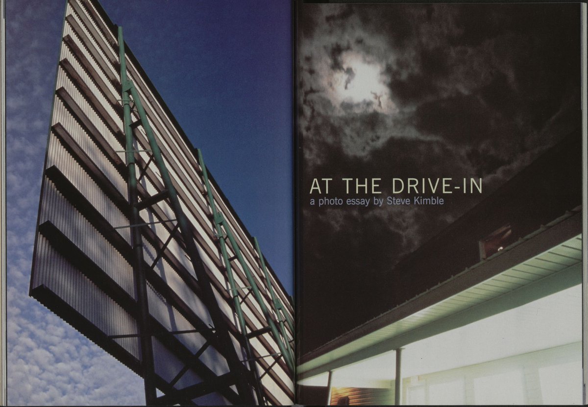 oxfordamerican's tweet image. Check out this 20-year-old photo essay by Steve Kimble, titled “At the Drive-In,” that featured in our winter 2002 issue! #OA #OxfordAmerican #FilmIssue #SouthernFil-