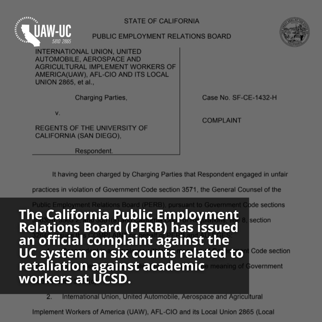 It is time for <a href="/UofCalifornia/">University of California</a> to stop the retaliation and start implementing the contracts they agreed to.