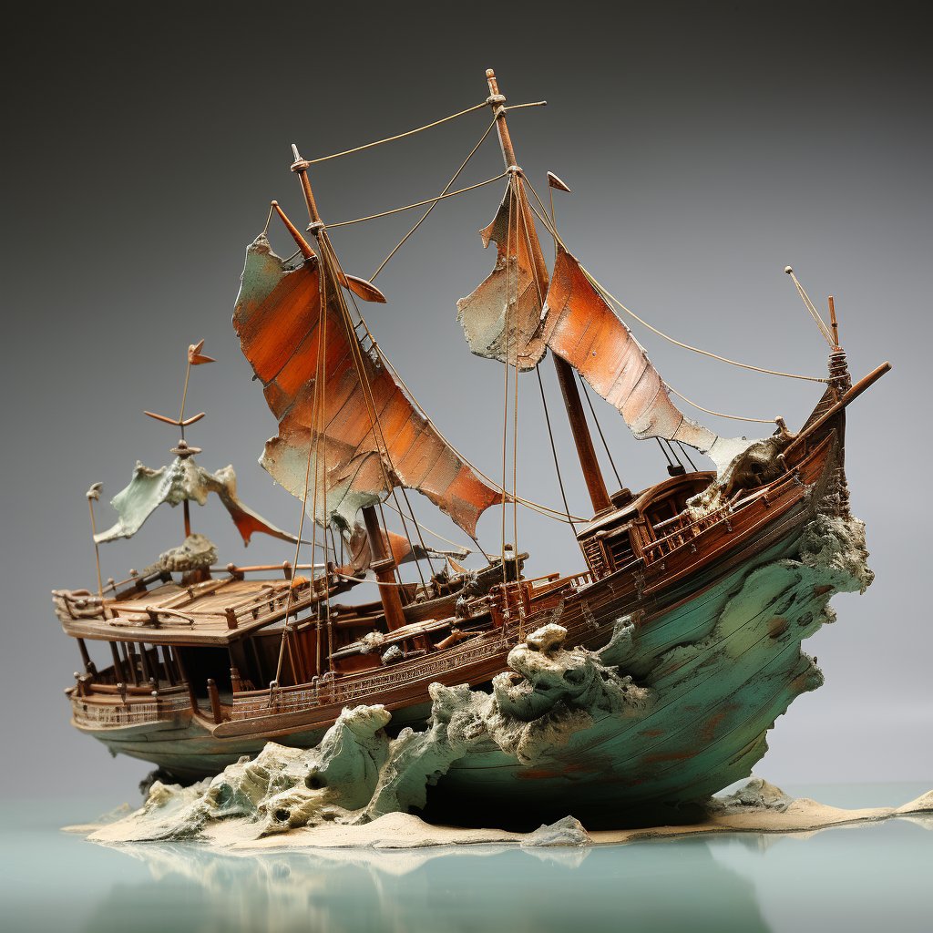 LynxHaus's tweet photo. Here is another try using the prompt "model of..."

/model of boat https://t.co/wN9GOUG9TB