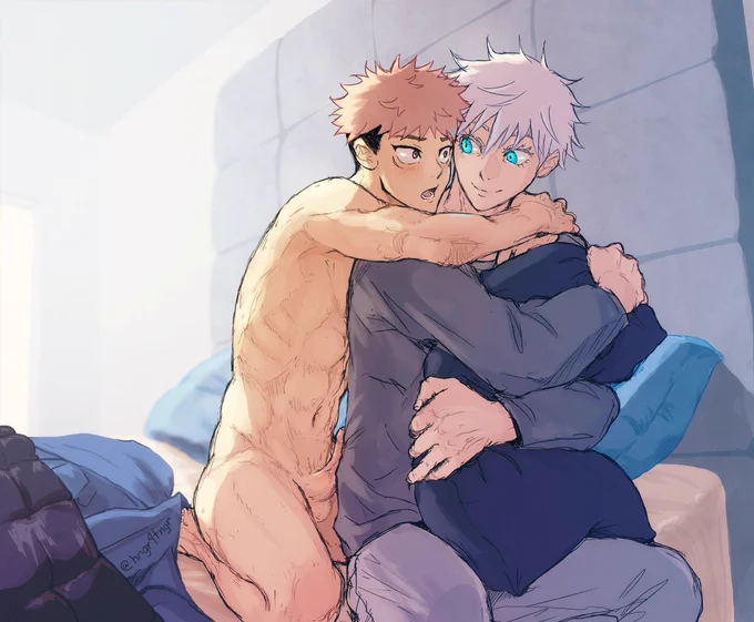 [ yuugo 悠五 // R18 nsfw ] yuuji-kun dick out AGAINhey sensei... do you have time this morning...? 
