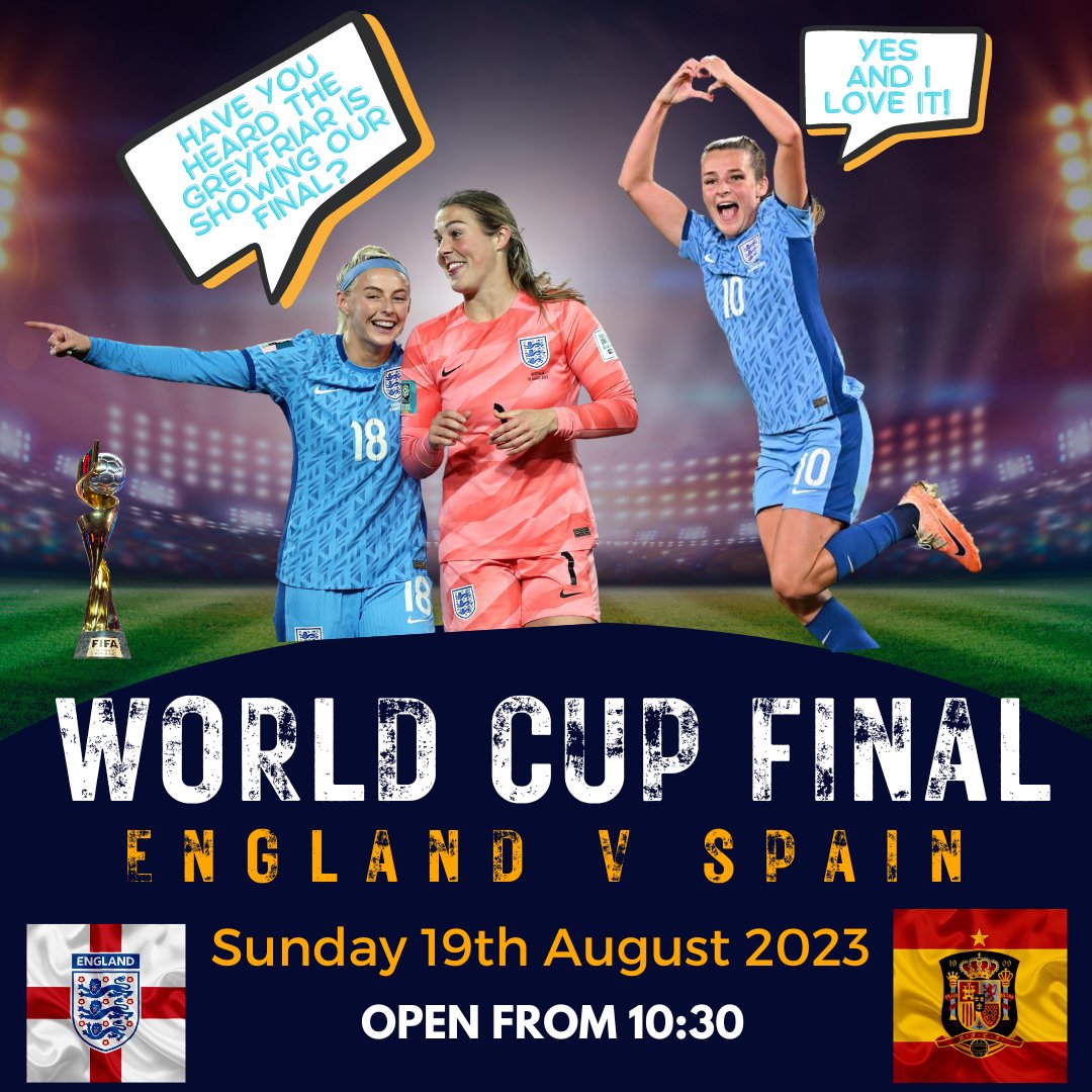 We are opening early on Sunday to show the final! Join us to cheer on our <a href="/Lionesses/">Lionesses</a> #rdg #football #worldcup #lionessess #craftbeerpub #supportlocal