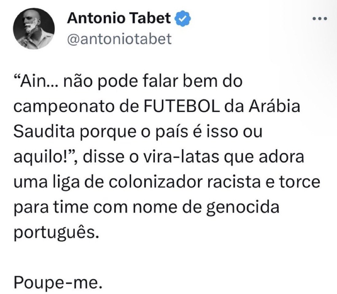 Pergunta para o profundo conhecedor de história: quando o Vasco colocou jogadores negros em campo (e foi campeão), o time dele colocou também ou preferiu ajudar a expulsar o Vasco para que a liga continuasse só com brancos.