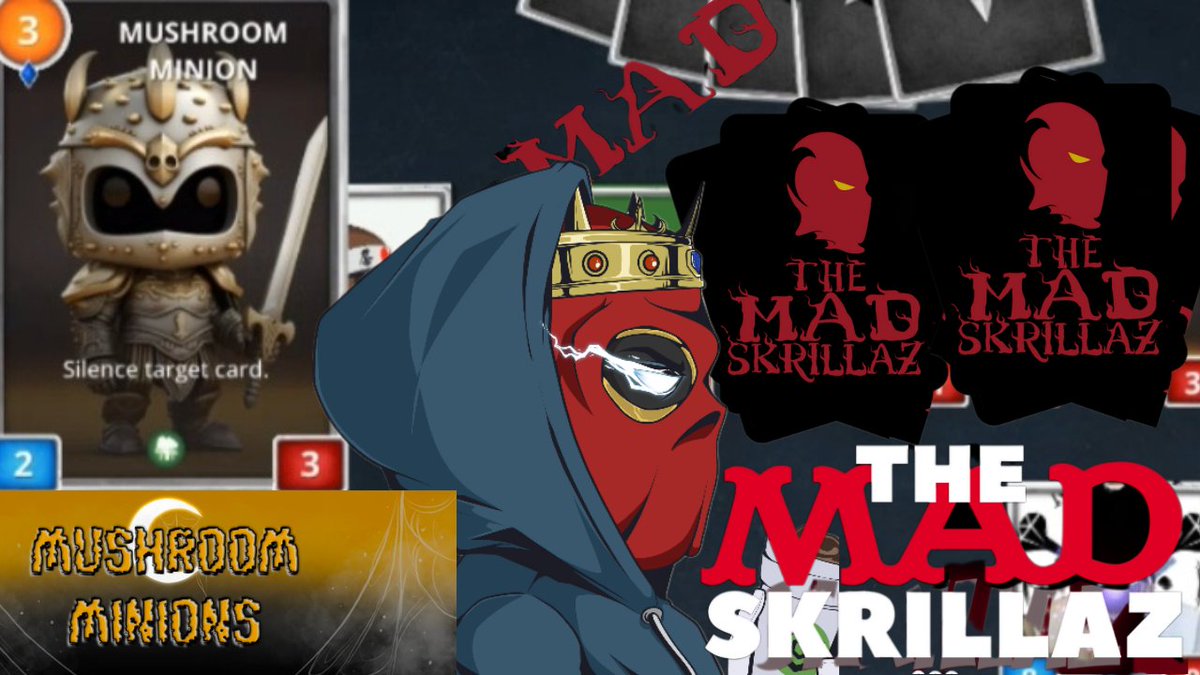 📣 Giveaway Time 🎁

🥳To celebrate 🍾 <a href="/MadSkrillaz/">The Mad Skrillaz</a> 
Collection and card game. 
✅️ Release August 27th 
We like to Giveaway 🎁

🎁 1x MK NFT
🎁 1x Mad Skrilla NFT

To 🏆 
Like ❤️
Rt
Tag 3 
Follow <a href="/MinionsMushroom/">Mushroom Minions | Minted OUT</a> and <a href="/MadSkrillaz/">The Mad Skrillaz</a> 
🏆 Announced Aug 27th. 
#Cronos #Web3Gaming
