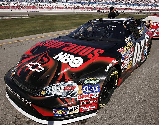SopranosWorld's tweet photo. What if we kissed on the hood of the NASCAR Sopranos car https://t.co/Kugl3hZoKn