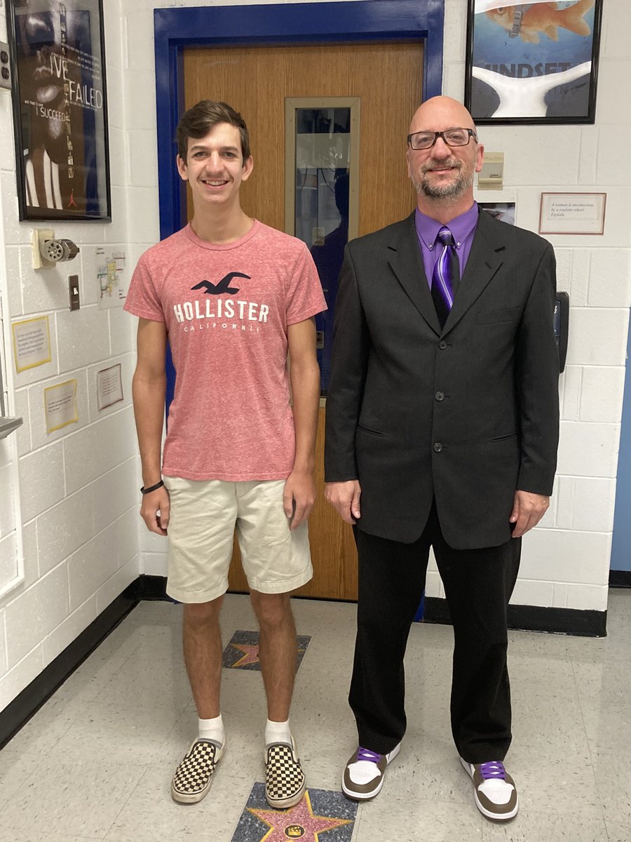 Carson’s senior year pic. His old man is starting year 27.