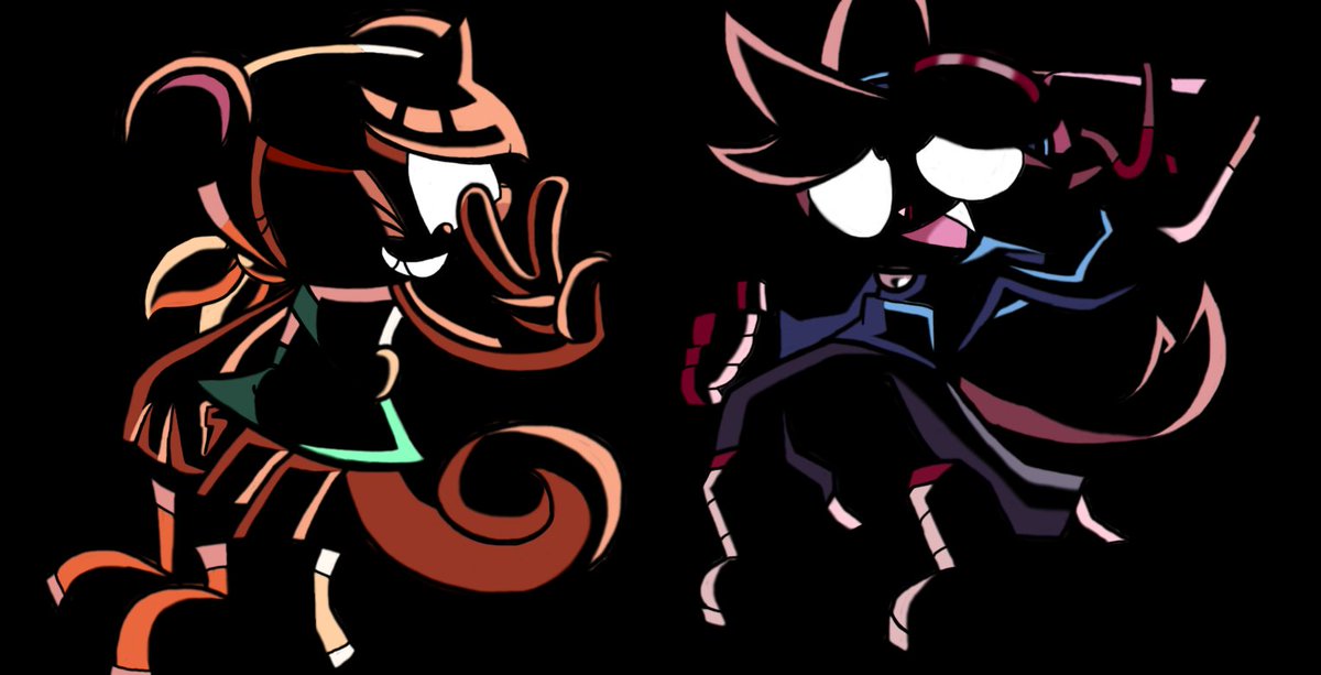 あかまる　スイート・ティー＆グイド　ミスフリッター＆アーヴィ Murphy & Mitzi // @ajmarekart 2019 Twitter Banner redraw Now this