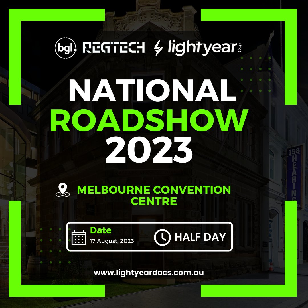 We are in #Melbourne today for #REGTECH ⚡If you're coming down, come say hi at the Melbourne Convention Centre 💥
