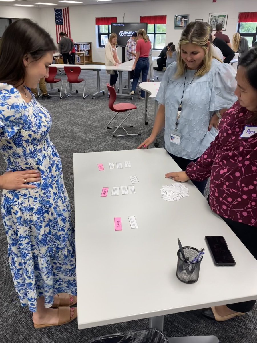 These new to <a href="/vbschools/">VBSchools</a> teachers were on FIRE today deciding which daily, weekly, and monthly rapport building activities to use in their classrooms! 🔥 #WeAreVBSchools #relationships #newteachers <a href="/PGIVBCPS/">PGI-VBCPS</a>