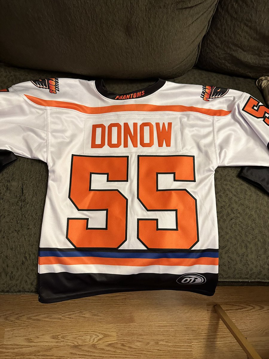 My son just received his <a href="/PhantomsYouth/">LV Phantoms Youth</a> jerseys for the upcoming season!  Specifically picked the number 55 after his favorite <a href="/LVPhantoms/">Lehigh Valley Phantoms</a> Puck-Nosed Pladottle, <a href="/FUNWITHmeLVin/">meLVin</a>