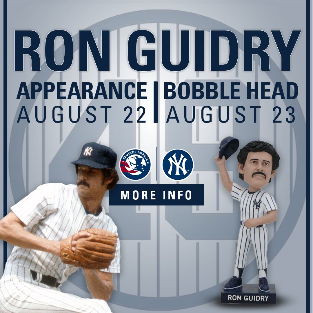 Yankees legend Ron Guidry to be Honored by Somerset Patriots This Summer