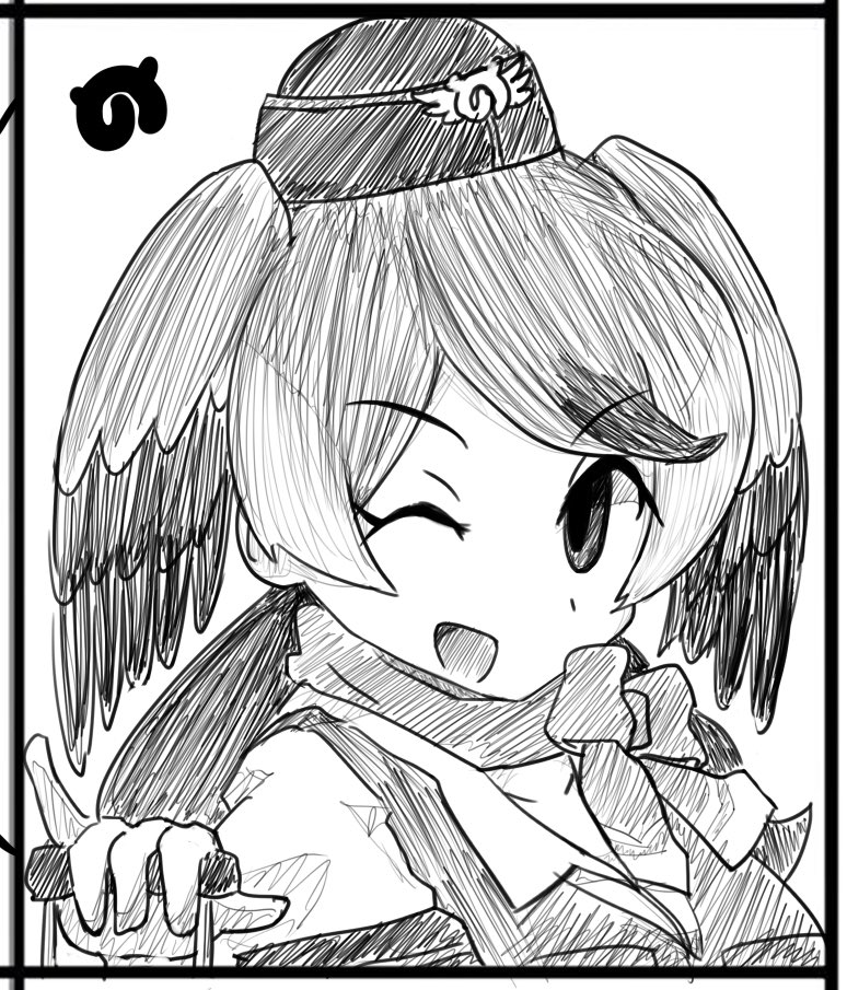 昨日描けなかった分を朝描いた 