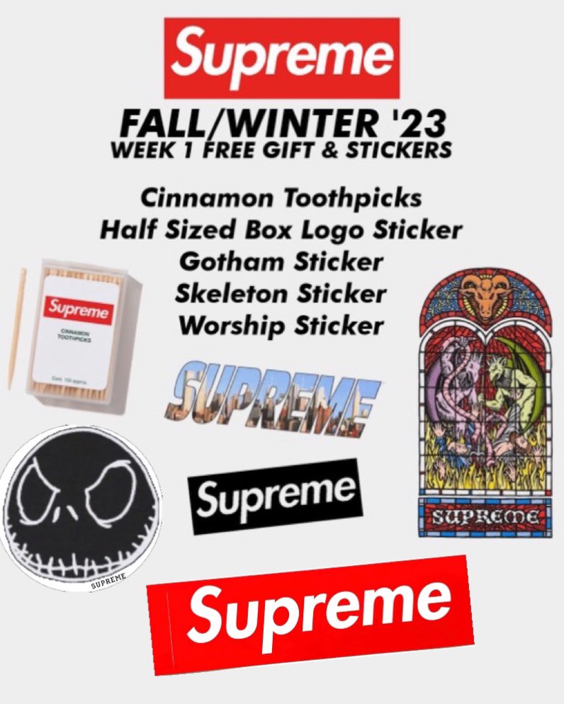 Supreme Shrek Sticker, Fall Winter 2021