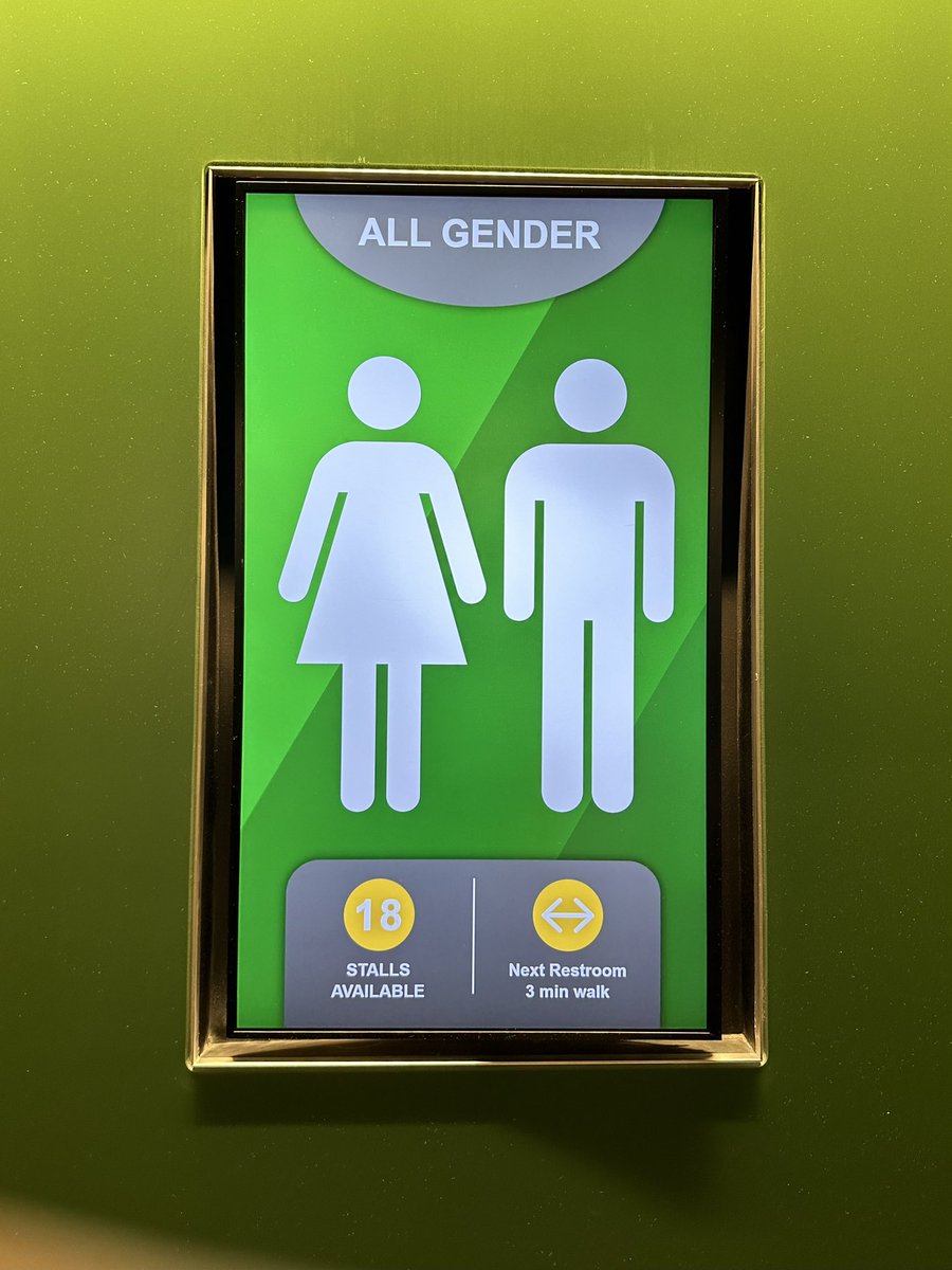 Saw the new gender neutral bathrooms at Sea Tac, and more here in KC. Gender neutral bathrooms are the best. No one stays long and everyone washes their hands! Btw, MCI is a nice ass airport and smells like BBQ the minute you step out from the plane.