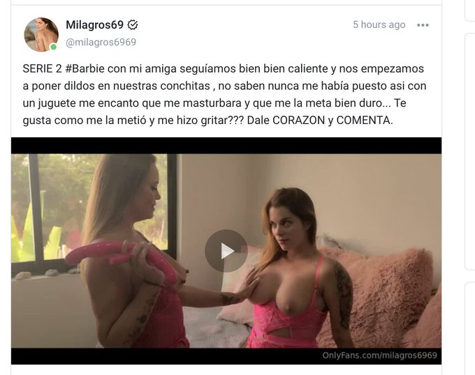 Ya esta en mi FEED Gratis el segundo video de la serie #Barbie no se lo pierdan me dieron una cogidota<a href="/tag/barbie"class="tags"><span>#barbie</span></a>