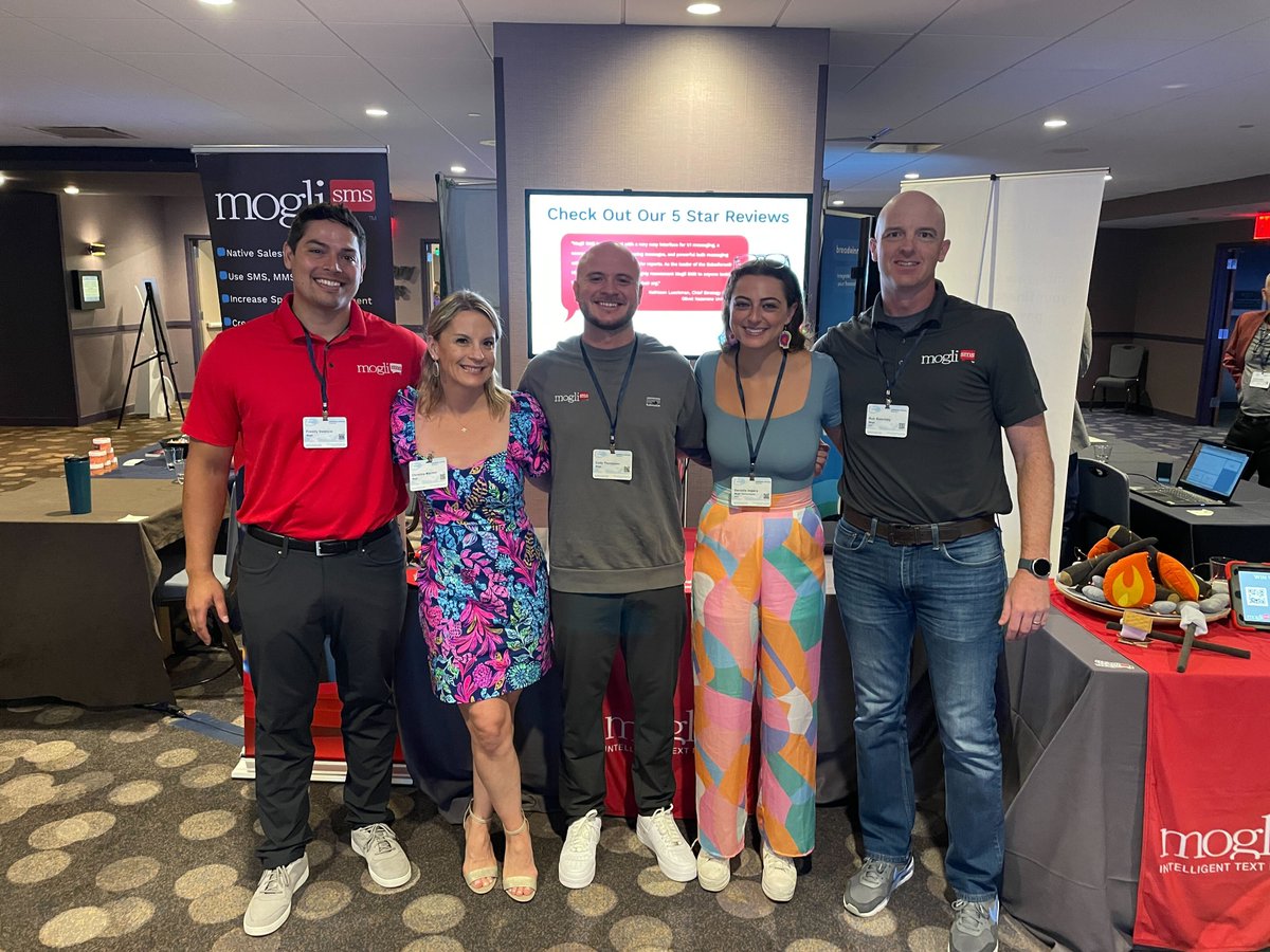 That's not a dream - that's the Mogli team at Mid-West Dreamin' ready to help you unlock the power of text messaging with Salesforce. If you're here in Minneapolis please stop by and say hi 👋 #mwd23