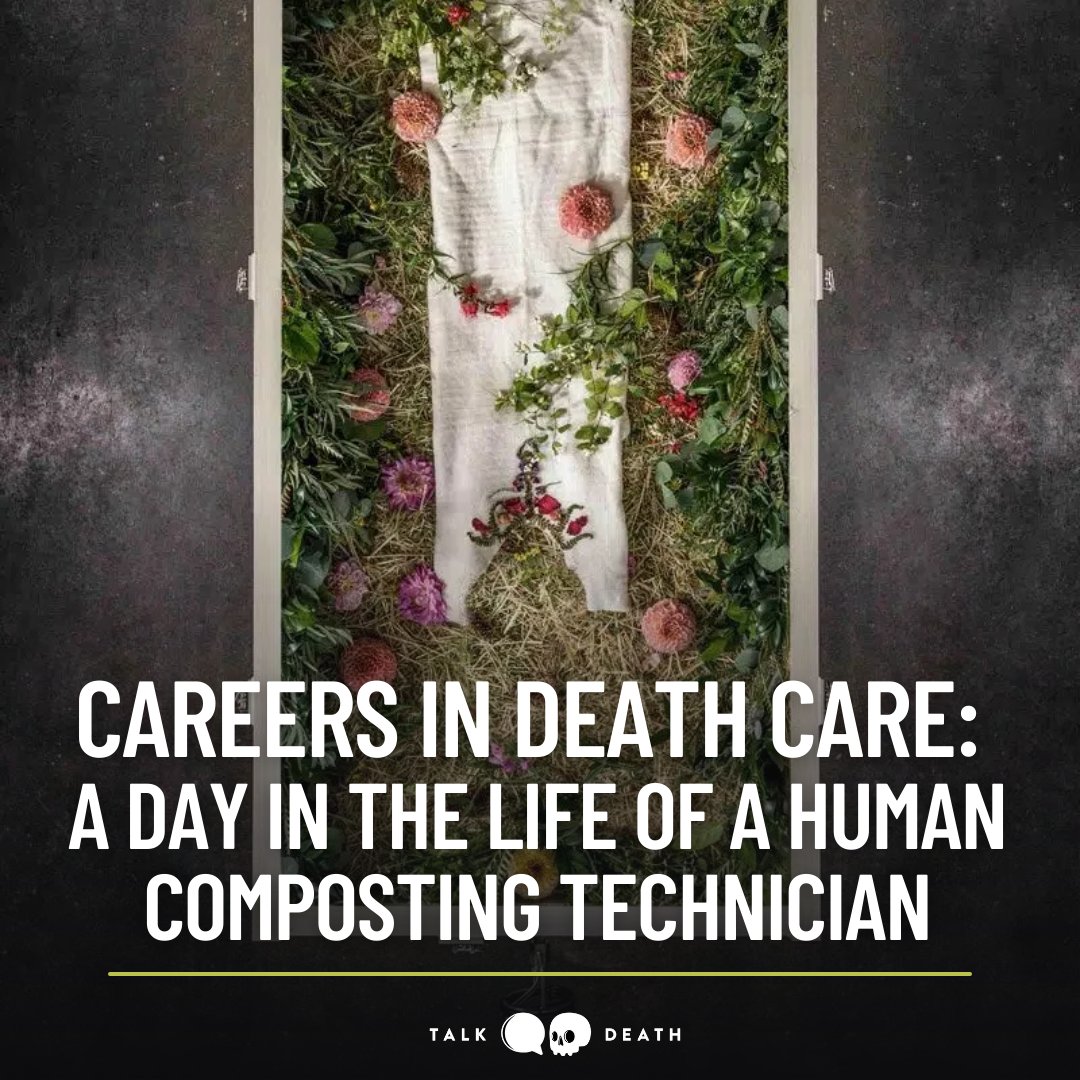 For our Careers in Death Care series, we talked to Martin Hutchinson of @ReturnHomenor  about what it looks like in the day in the life of a human composting technician. Read more here talkdeath.com/careers-in-dea…