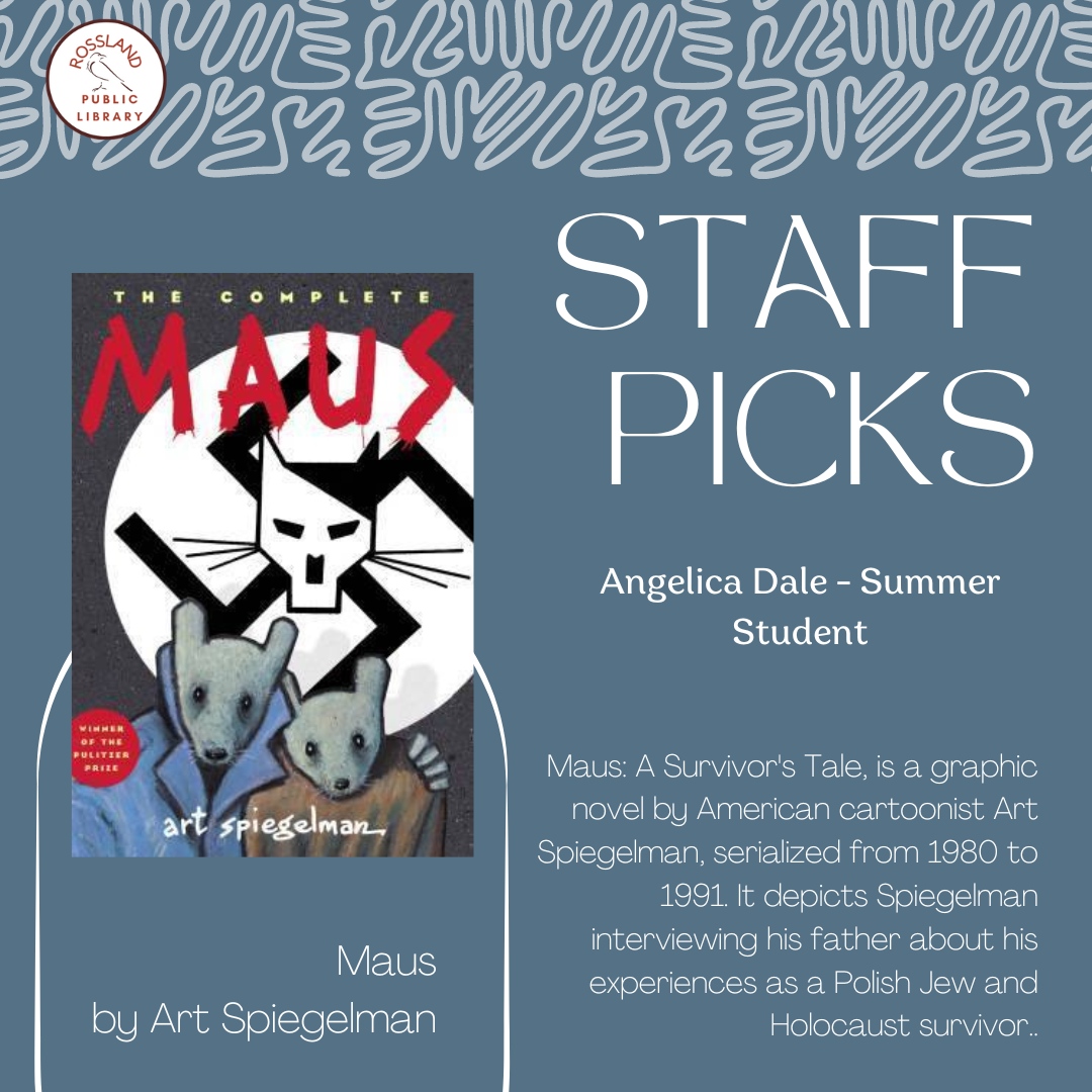 Summer Student Angelica recommends graphic novel Maus by Art Spiegelman