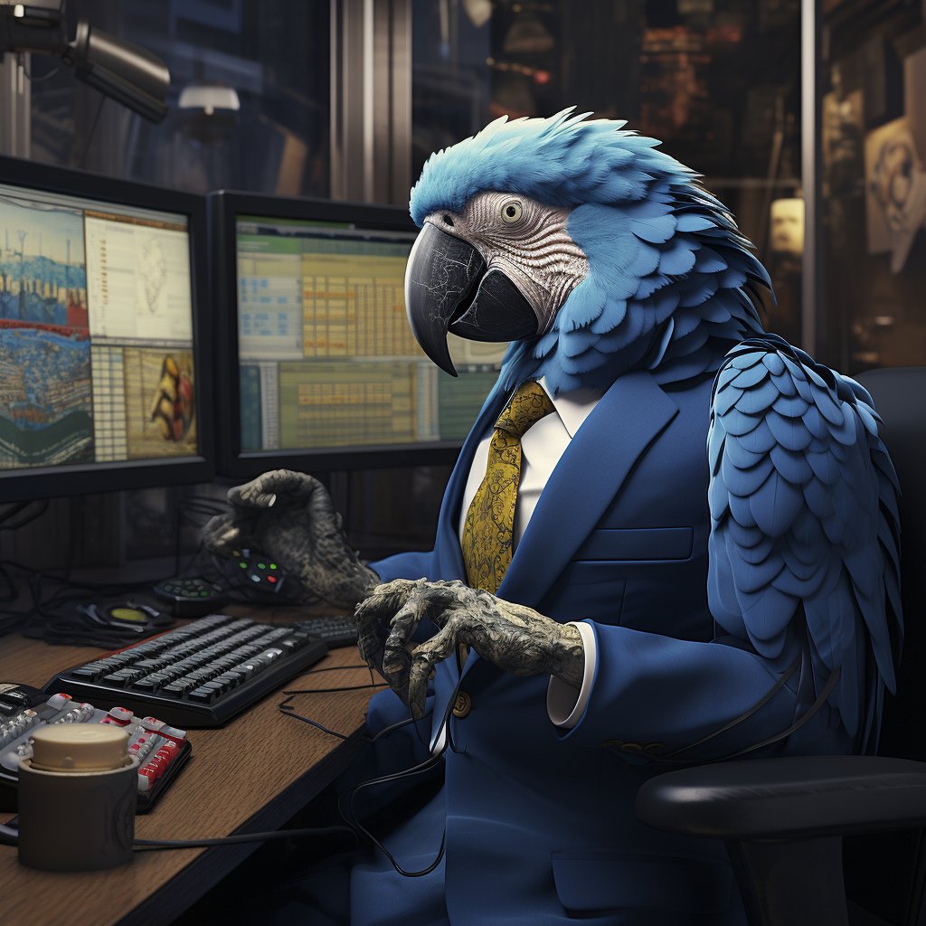 wildworkNFT's tweet photo. Araras nas finanças? Essa nova ave-nue de análise está fazendo os números decolarem! Confiem!
#nftart #nft #arara #analistafinanceiro #financialanalyst #trader #DeFi #opensea #openseanft #macaw #parrots 
https://t.co/3llWUY3mjF https://t.co/xXrrVAaS9D