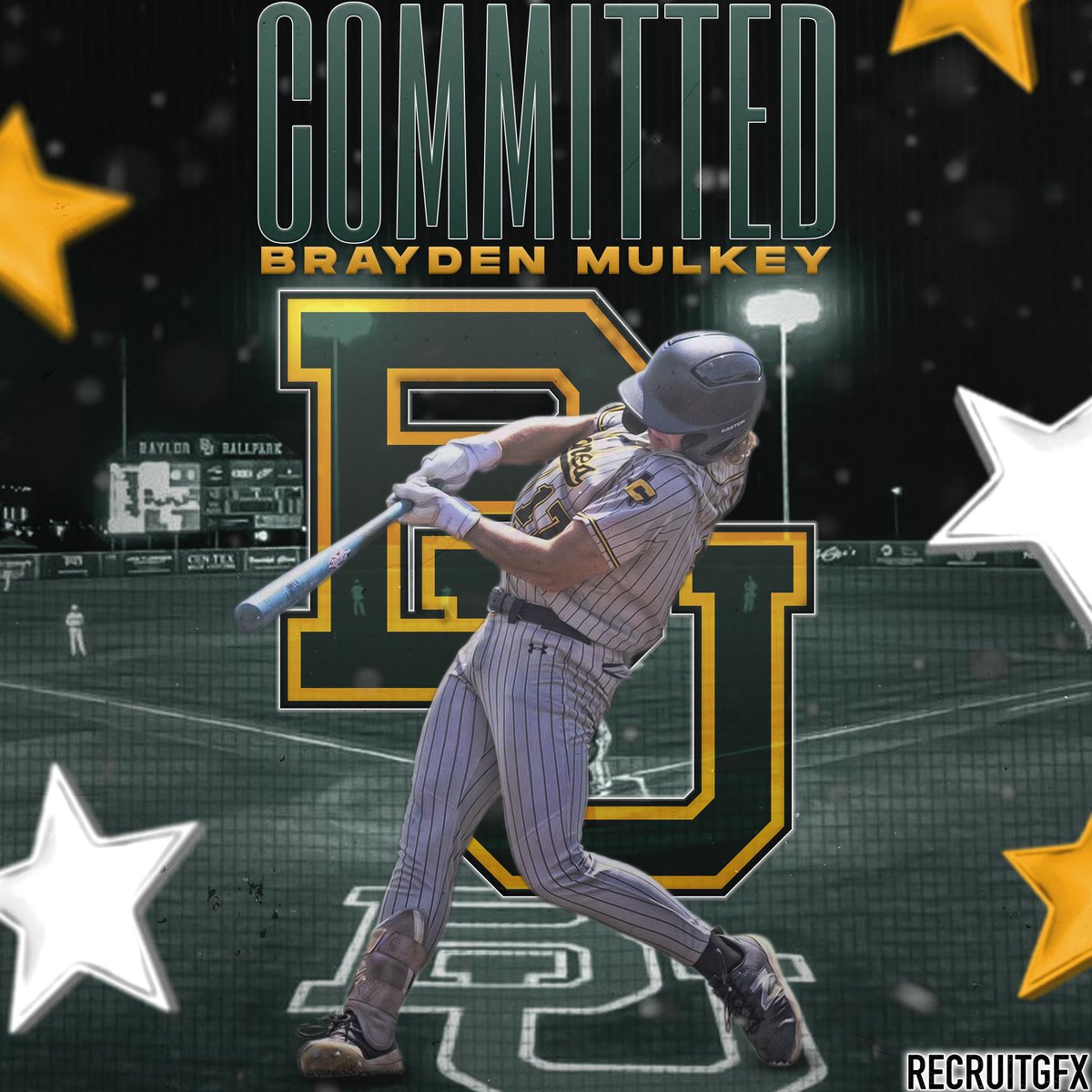 Blessed to announce that I will be continuing my academic & athletic career at Baylor University! Thanks to God for all that he has blessed me with. Thank you to my family, friends & coaches for supporting & helping me along this journey. @BsblDavenport @MThompy25 @CoachDillon21
